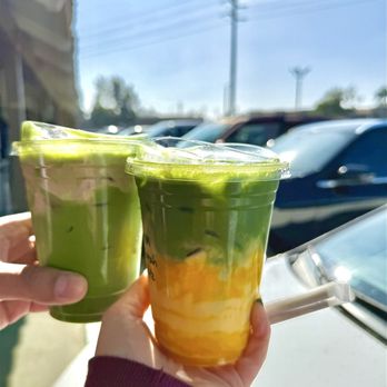 Ayer Coffee - Banana Matcha and Mango matcha - Coffee & Tea Near Me - Tustin, California Ayer Coffee - Banana Matcha and Mango matcha - Coffee & Tea Near Me - Tustin, California
