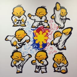 Double Dragon Martial Arts Academy - Our airbrushed wall mural