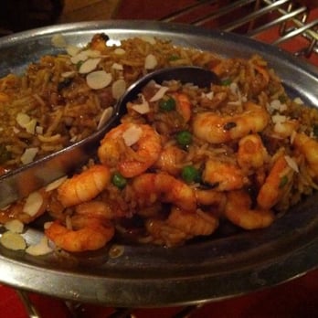 Le Shalimar - Crevettes riz basmati aux épices ( et petits pois) - Indian Near Me - Nice, 06