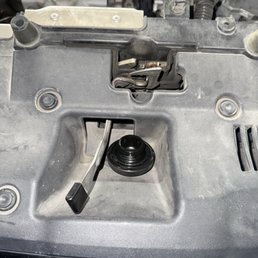 Oil cap left off vehicle was found here. Oil cap left off vehicle was found here.