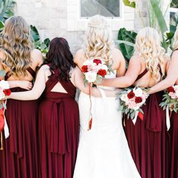 Hair By Bethaney - Bride and Bridesmaids (The two blonde bridesmaids on the right had their hair done by Bethaney)