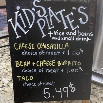 Angelica's Mexican Grill - 01/25/2025 - Kids' Menu - Mexican Near Me - St George, Utah