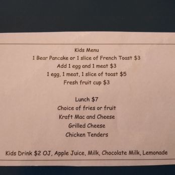 Miss Fitz 260 Cafe - Kids menu (11-2023) - American Near Me - Payson, Arizona Miss Fitz 260 Cafe - Kids menu (11-2023) - American Near Me - Payson, Arizona