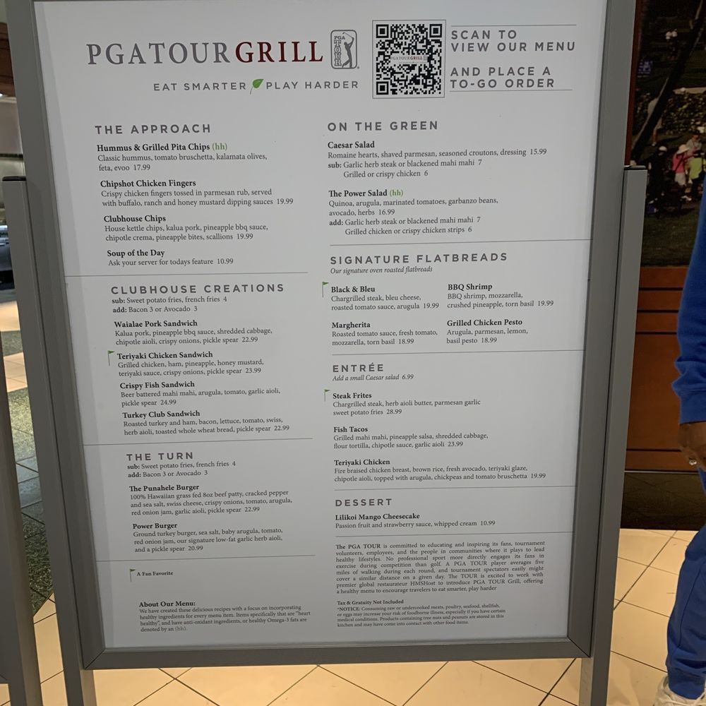 PGA Tour Grill - Lunch menu - Bars Near Me - Honolulu, Hawaii PGA Tour Grill - Lunch menu - Bars Near Me - Honolulu, Hawaii