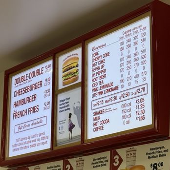 In-N-Out Burger - Menu board - Fast Food Near Me - Henderson, Nevada