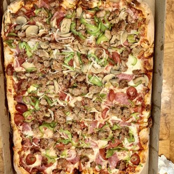 Petrillo's Pizza - Enough for 5-6 people.  $36. Large deluxe pizza. - Pizza Near Me - San Gabriel, California