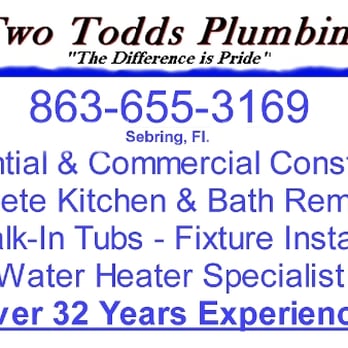 Two Todds Plumbing - Plumbing Near Me - Sebring, Florida