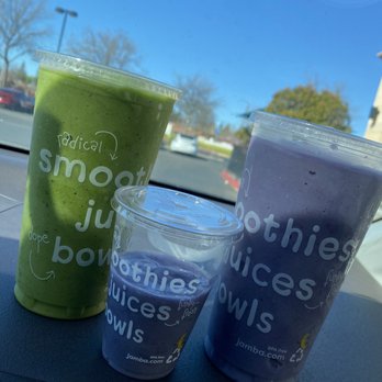 Jamba - tropical greens smoothie, Electric lemonade with pineapple - Juice Bars & Smoothies Near Me - Sacramento, California