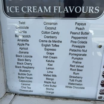 Sky Ranch Drive-In - Soft Serve Flavours - Fast Food Near Me - Goderich, Ontario