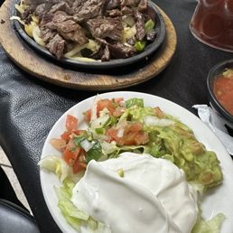 Guac and salsa on side Guac and salsa on side