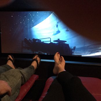 AMC Marina Pacifica 12 - Who doesn't want to recline in a cozy chair with cup holders and adjustable arm rest!! - Cinema Near Me - Long Beach, California