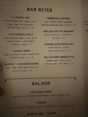 Menu photo 2 Cattlemen's Bar Paso Robles, CA