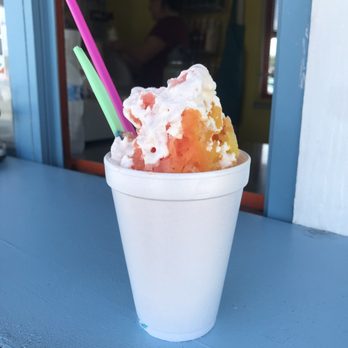 Snoasis - Peach, mango, pomegranate with snow top. - Ice Cream & Frozen Yogurt Near Me - Eagle Mountain, Utah