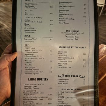 Blackfin Bistro - Drink menu - Seafood Near Me - Key West, Florida
