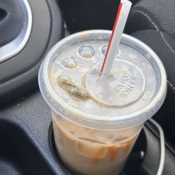 McDonald's - Dish washing scrub pad material I spit out of my iced coffee