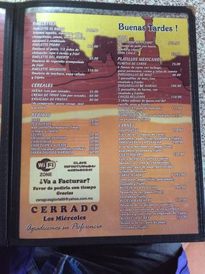 Menu photo 3 El Correcaminos Ensenada, BCN