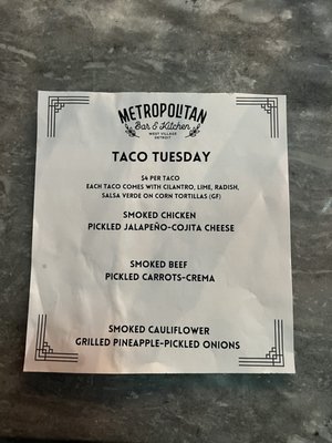 Metropolitan NY Pizza+Burgers+Cocktails by null Metropolitan NY Pizza+Burgers+Cocktails by null