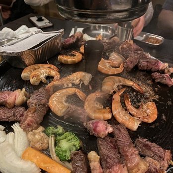 Let's Meat - Shrimp, steak and veggies - Korean Near Me - New York, New York