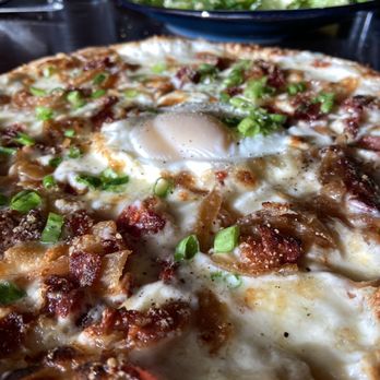 Abruzzo Italian Kitchen - Carbonara pizza - Italian Near Me - Whitefish, Montana