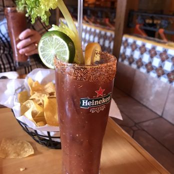 La Puerta Azul - Bloody Maria !  So much ice I couldn't get my straw to fit - Mexican Near Me - Salt Point, New York
