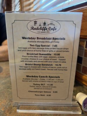 Menu photo 1 Radcliffe Cafe Bristol, PA