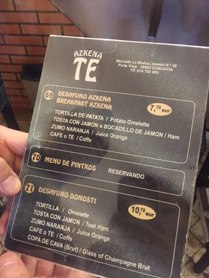 Menu photo 2 Azkena Donostia, SS