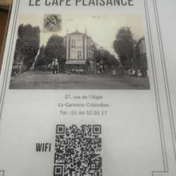 Café Plaisance - Menus