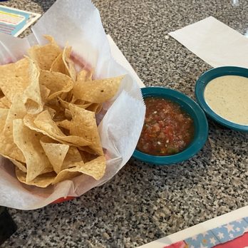 Chuy's - Chips and red salsa and jalapeño ranch salsa - Tex-Mex Near Me - Corpus Christi, Texas