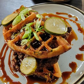 Brunch by De Martino - Hot Honey Chicken & Waffles - Latin American Near Me - Somerville, New Jersey