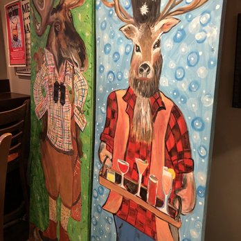 Hurricane Restaurant - Fun paintings in the bar area - Seafood Near Me - Kennebunkport, Maine Hurricane Restaurant - Fun paintings in the bar area - Seafood Near Me - Kennebunkport, Maine