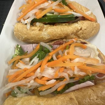 Banh Mi Brothers - Original Bahn Mi(bottom) & BBQ Pork Bahn Mi(top) - Vietnamese Near Me - Charlotte, North Carolina Banh Mi Brothers - Original Bahn Mi(bottom) & BBQ Pork Bahn Mi(top) - Vietnamese Near Me - Charlotte, North Carolina