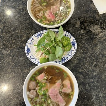 Pho Dublin - Pho dac biet (bottom) + pho tai (top) - Soup Near Me - Dublin, California Pho Dublin - Pho dac biet (bottom) + pho tai (top) - Soup Near Me - Dublin, California