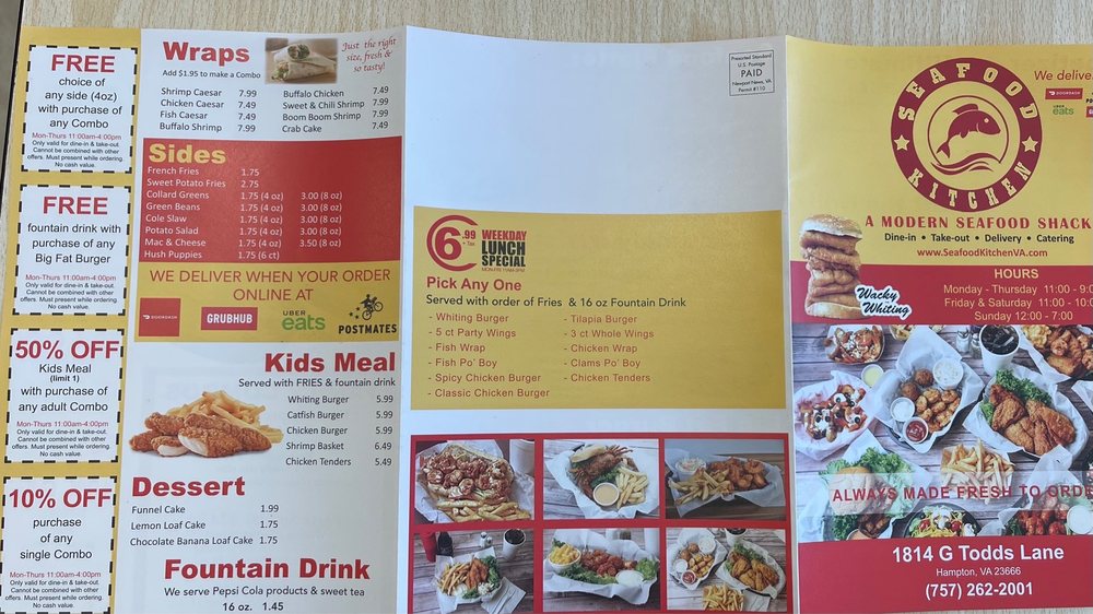 SEAFOOD KITCHEN 23 Photos & 10 Reviews 1814 Todds Ln, Hampton