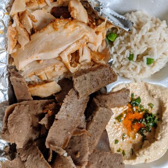 Albasha Express - Combination Gyro + Chicken Shawarma - Lebanese Near Me - Baton Rouge, Louisiana