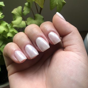 V Nails & Spa - I asked for the Hailey Bieber nails, but with a white undertone. Bella delivered - Nail Salons Near Me - Anaheim, California