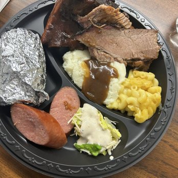 Blake's Place - Work brought in Blake's catering for lunch!  How cool is that?!  Everything was great, but that sliced brisket was amazing! - Barbeque Near Me - Anaheim, California