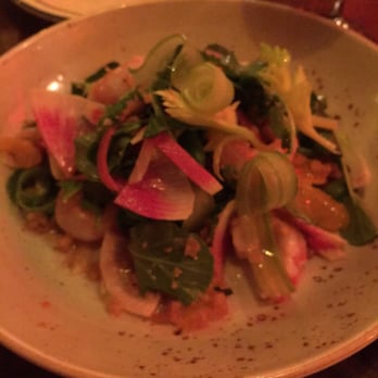 Bar Isabel - Shrimp/watercress salad - light and refreshing! - Spanish Near Me - Toronto, Ontario