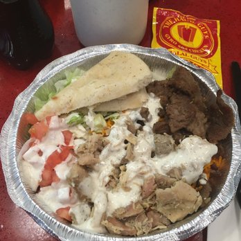 The Halal Guys - Combo platter (small size) - Halal Near Me - Vienna, Virginia The Halal Guys - Combo platter (small size) - Halal Near Me - Vienna, Virginia