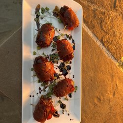 Mark Nargi - Medjool dates stuffed with blue cheese and wrapped with turkey bacon