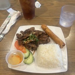 beef rice lunch plate beef rice lunch plate