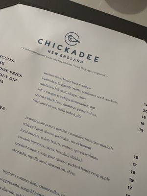 Menu photo 7 Chickadee Boston, MA Menu photo 7 Chickadee Boston, MA