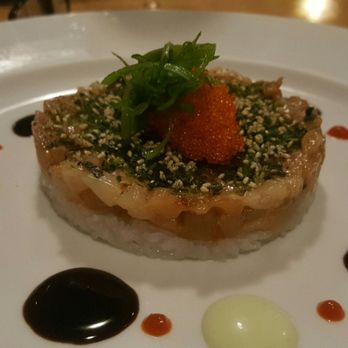 SKADI - Tartare of Japanese Hamachi and day boat scallops - Modern European Near Me - Mammoth Lakes, California SKADI - Tartare of Japanese Hamachi and day boat scallops - Modern European Near Me - Mammoth Lakes, California