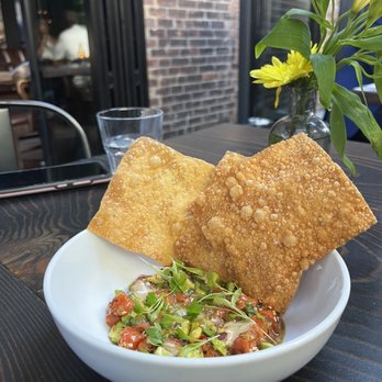 The Parlour - Half Salmon Tartare - Pizza Near Me - Toronto, Ontario