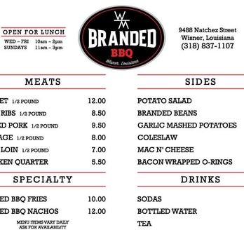 Branded BBQ - Menu - Barbeque Near Me Branded BBQ - Menu - Barbeque Near Me