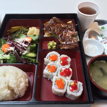 Kim's Kitchen - Beef + California Roll Bento - Korean Near Me - Markham, Ontario Kim's Kitchen - Beef + California Roll Bento - Korean Near Me - Markham, Ontario