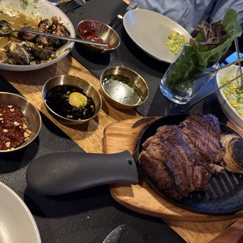 Birdies by Chef Kevin Lee - Wagyu ribeye with 3 different sauces - Steakhouses Near Me - Edmond, Oklahoma Birdies by Chef Kevin Lee - Wagyu ribeye with 3 different sauces - Steakhouses Near Me - Edmond, Oklahoma