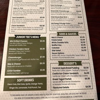 Greenside Bar & Grille - Menu - Salad Near Me - Rincon, Georgia Greenside Bar & Grille - Menu - Salad Near Me - Rincon, Georgia