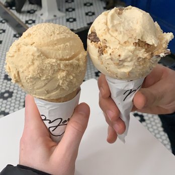 Morgenstern's - Salted Carmel Pretzel & Peanut Butter Cup - Ice Cream & Frozen Yogurt Near Me - New York, New York Morgenstern's - Salted Carmel Pretzel & Peanut Butter Cup - Ice Cream & Frozen Yogurt Near Me - New York, New York