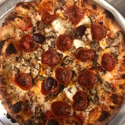Hawt Pizza Co. - The O.G. featuring Keller's Farms Hot Italian sausage and EZZO Sausage's premium pepperoni. Lean, mean, not to be refused.
