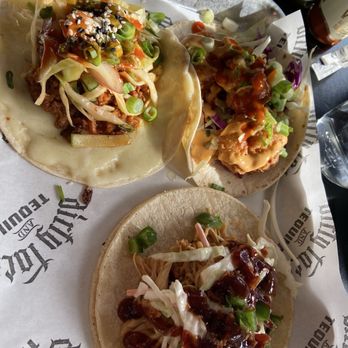 Dirty Taco and Tequila - Rockville Centre - Baja shrimp, Asian bbq taco and I don't remember the 3rd. - Tacos Near Me - Rockville Centre, New York
